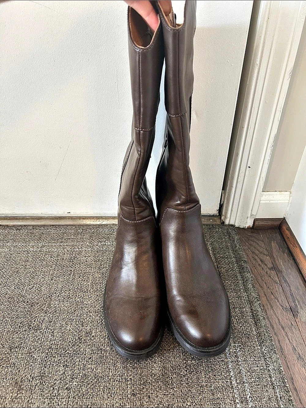Crown Vintage boots Brown Tall Riding